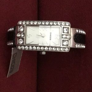 Chico’s, square face, sparkle watch!